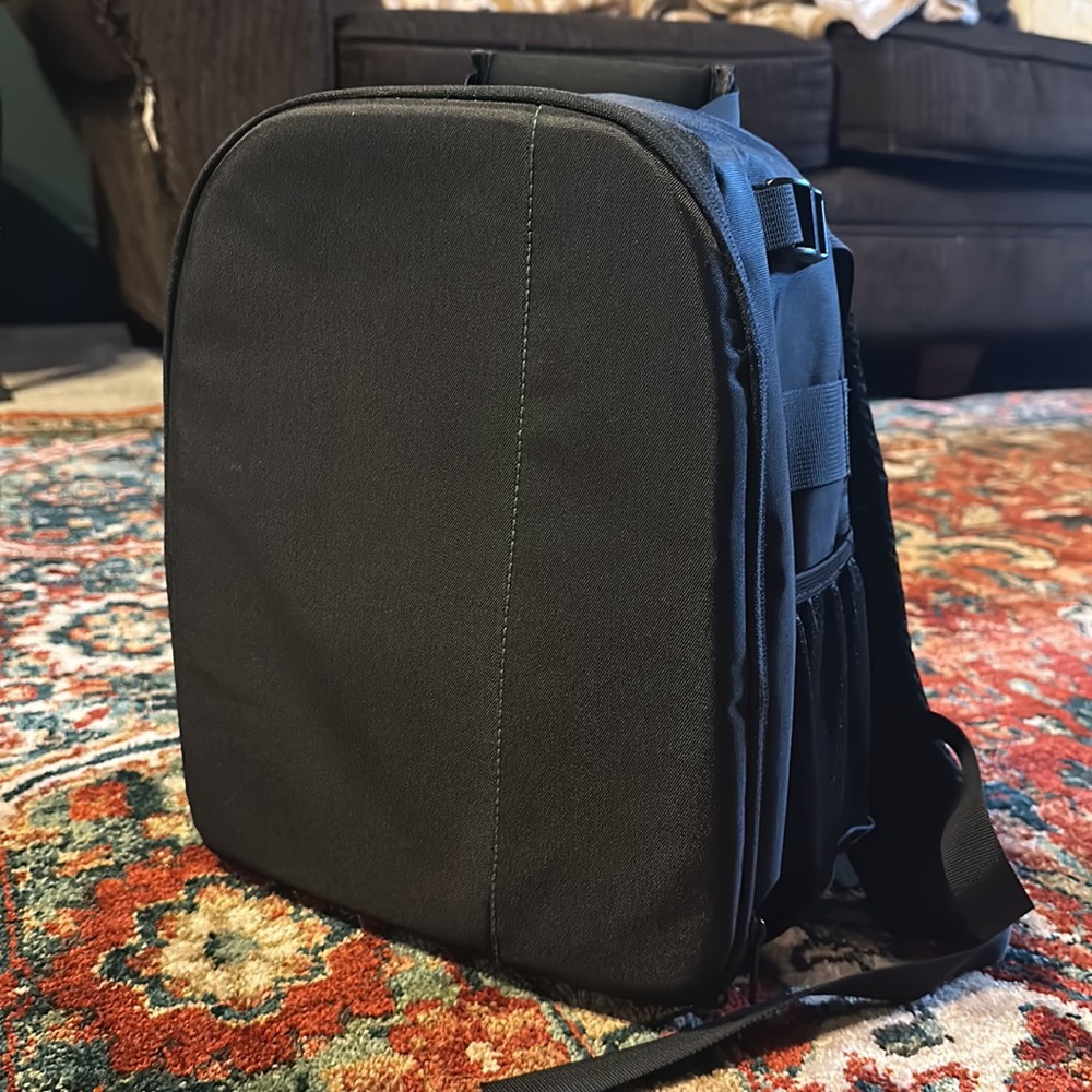 Black Nylon Camera Bag